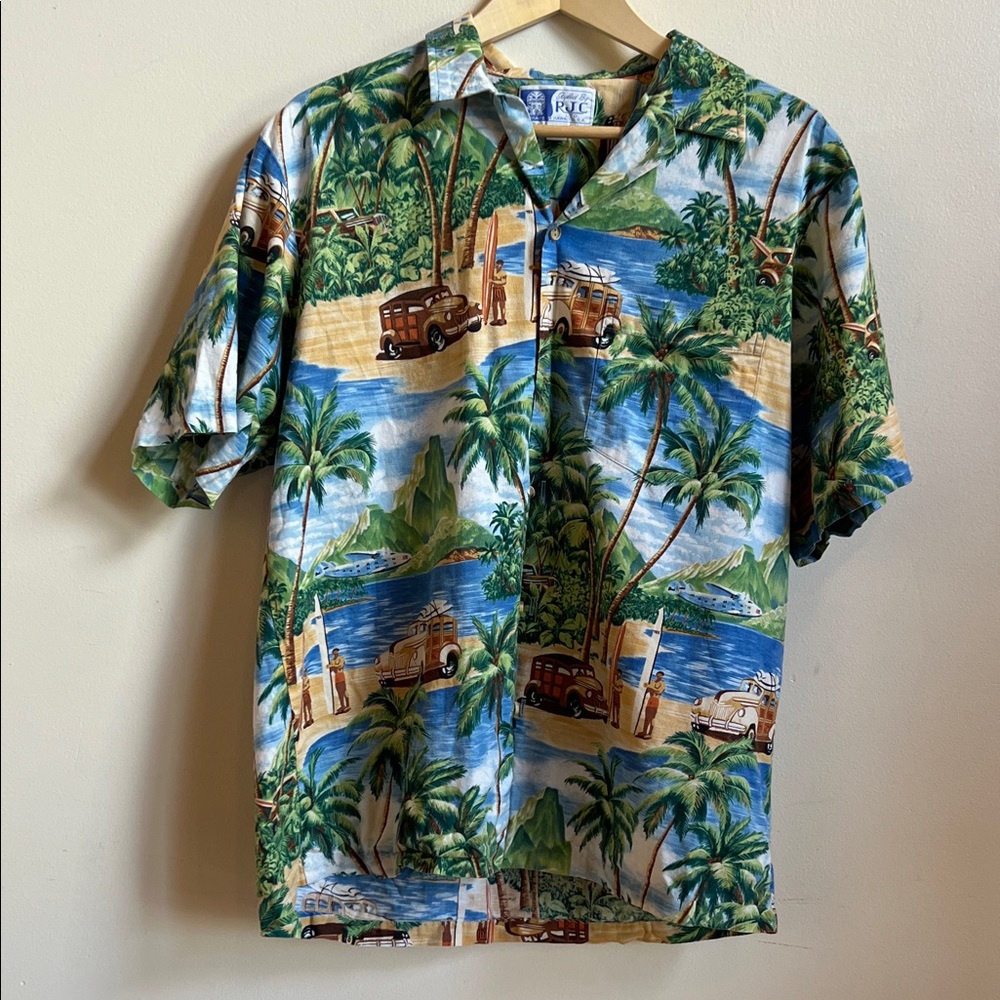 styled by RJC Hawaii Island Adventure Men's Button Down Shirt